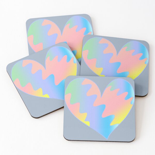 Item preview, Heart with colored gradient stripes designed and sold by ZorianArt.