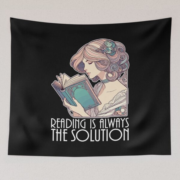 Item preview, book books reading woman solution funny gift designed and sold by Pineapple-Tree.