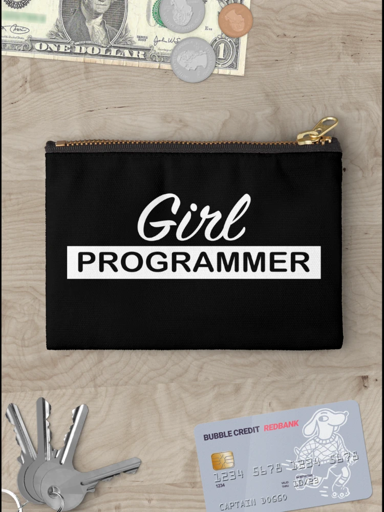 Thumbnail 3 of 4, Zipper Pouch, Girl Programmer designed and sold by KeepOnCoding.