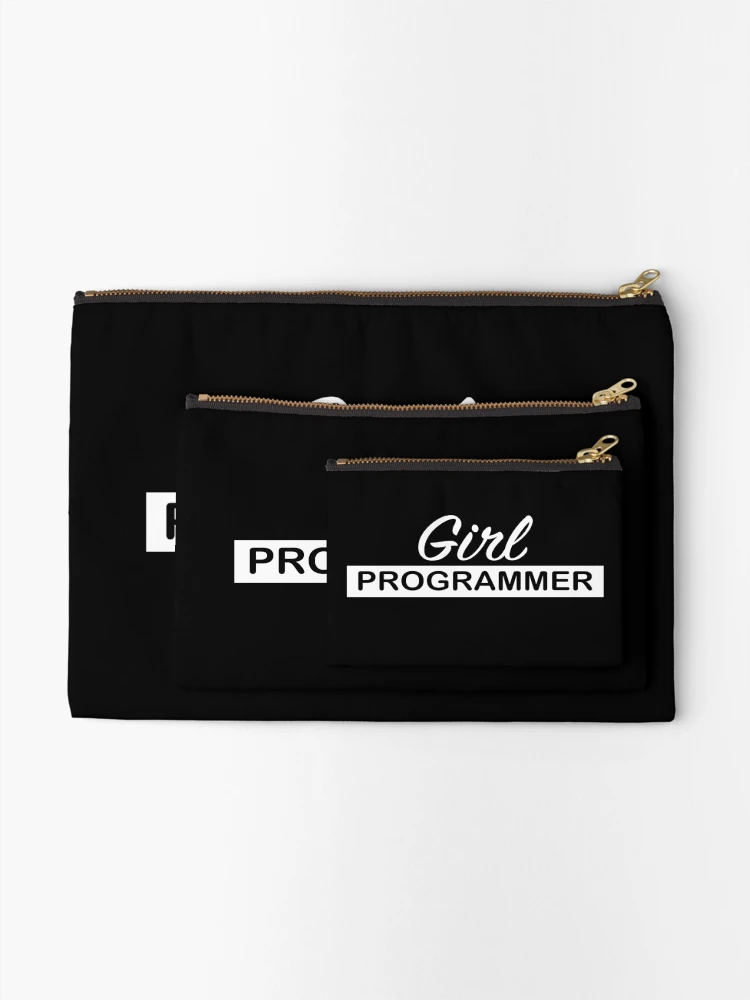 Thumbnail 2 of 4, Zipper Pouch, Girl Programmer designed and sold by KeepOnCoding.