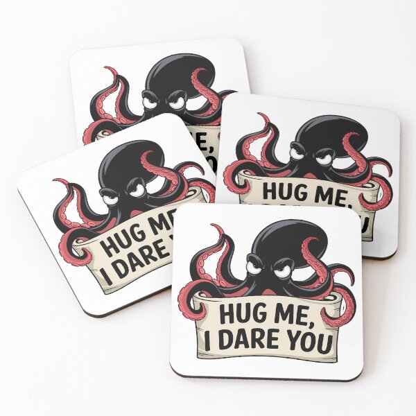 Item preview, Hug Me, I Dare You – Savage Octopus Attitude Tee designed and sold by KateVil.