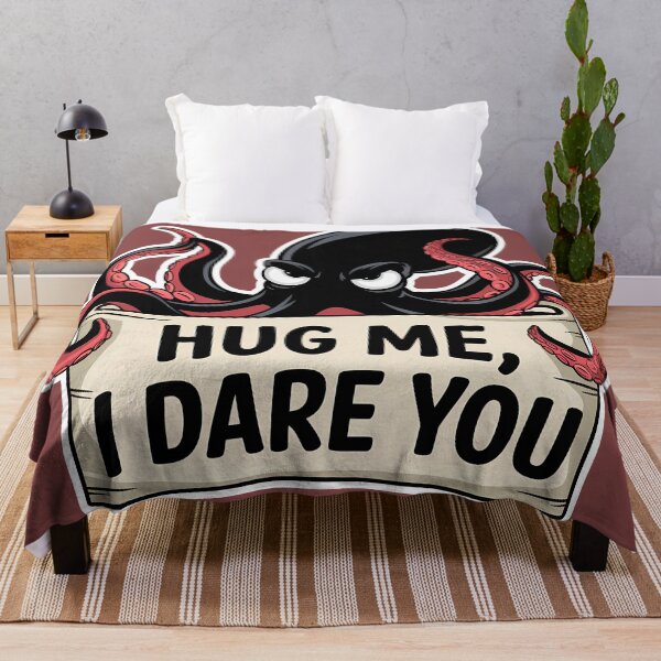 Item preview, Hug Me, I Dare You – Savage Octopus Attitude Tee designed and sold by KateVil.