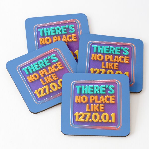 Item preview, There's No Place Like 127.0.0.1 – Humor for technology lovers designed and sold by Girih.