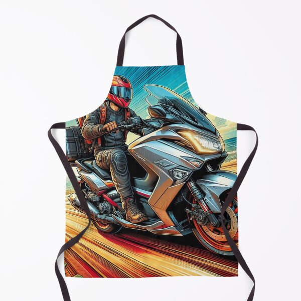 Item preview, AI Biker Touring Design – Scenic Nature Ride Artwork for Adventure, Travel, Scooter, and Motorcycle Lovers designed and sold by knalpot-design.