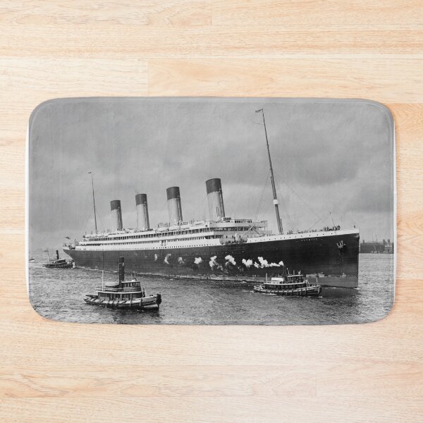 Item preview, White Star Line's RMS Olympic Guided by Tugboats – 1911 Maritime Legend designed and sold by Daniel Hagerman.