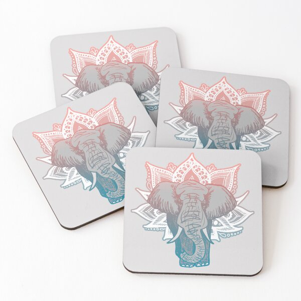 Item preview, Mandala de elefante de loto designed and sold by Julie Erin Designs.
