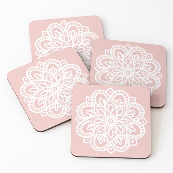 Item preview, Pink and White Flower mandala designed and sold by Julie Erin Designs.
