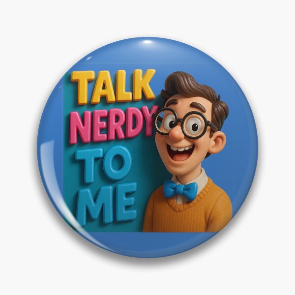 Item preview, Nerdy charm – humorous statement designed and sold by Girih.