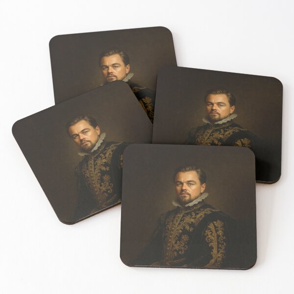 Item preview, Leonardo DiCaprio Baroque Style Portrait – Regal Historical Oil Painting designed and sold by PrometheusStyle.