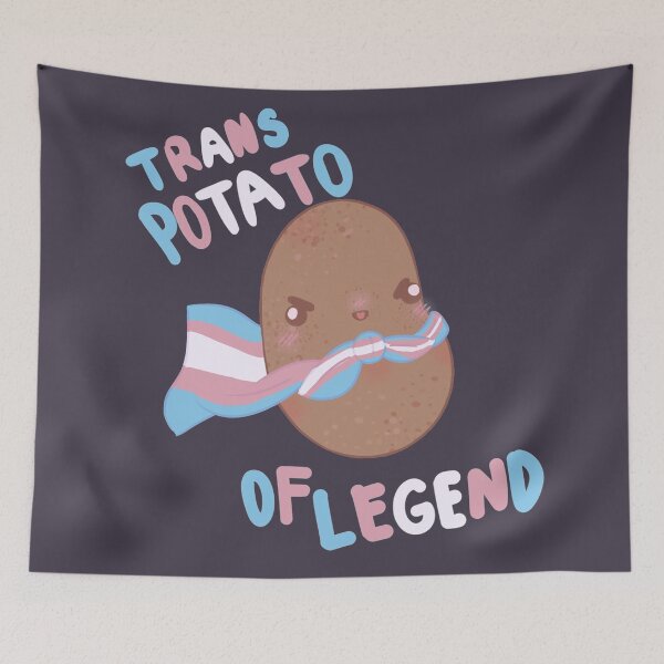 Item preview, trans potato designed and sold by underland2arts.