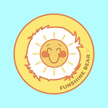Artwork thumbnail, Funshine Caring Bear Badge by B Leach