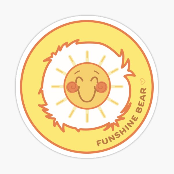 Item preview, Funshine Caring Bear Badge  designed and sold by B Leach.