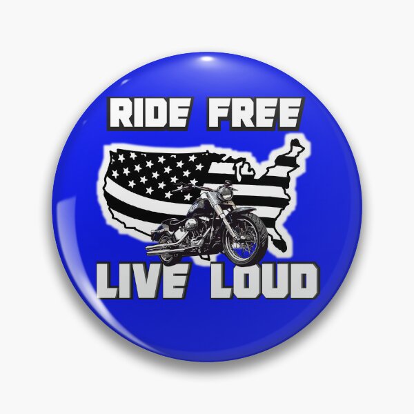 Item preview, Ride Free Live Loud Biker Artwork designed and sold by ArtbyCrystal.