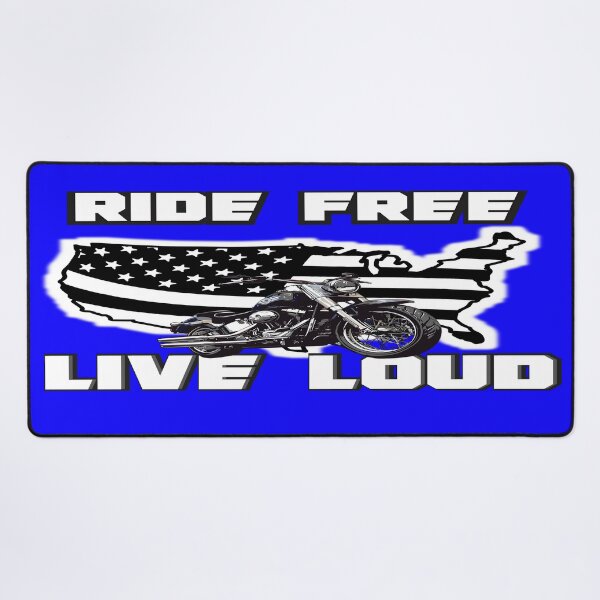 Item preview, Ride Free Live Loud Biker Artwork designed and sold by ArtbyCrystal.
