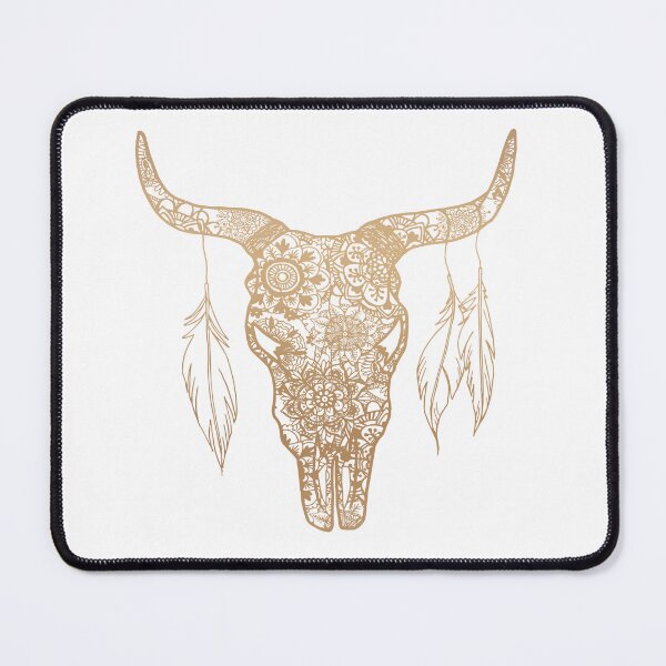 Item preview, Golden Bull Skull designed and sold by Julie Erin Designs.