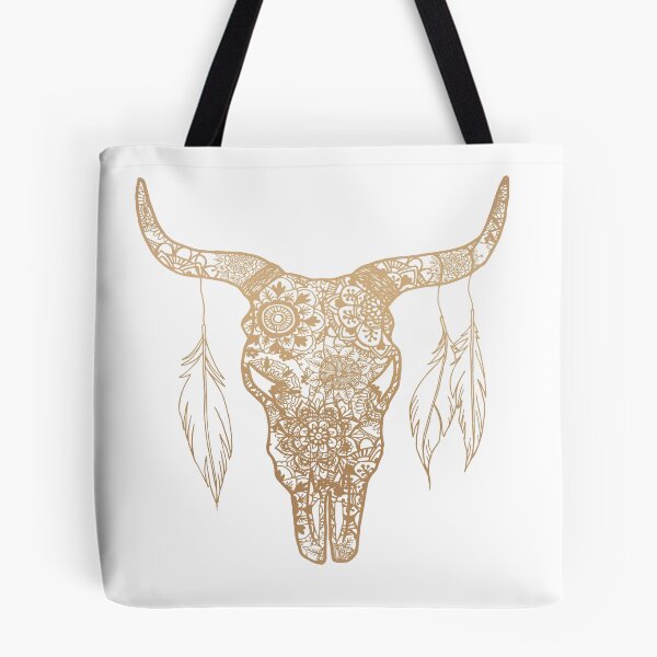 Item preview, Golden Bull Skull designed and sold by Julie Erin Designs.