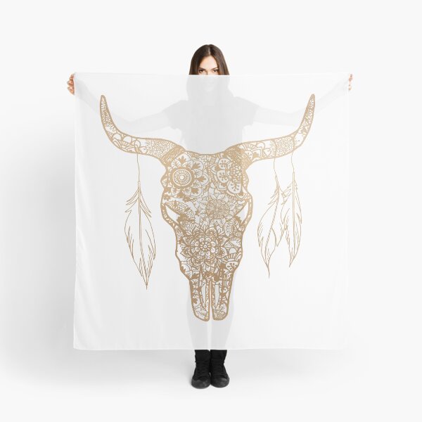 Item preview, Golden Bull Skull designed and sold by Julie Erin Designs.
