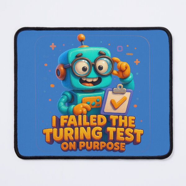 Item preview, Turing Test Fails – A humorous robot design designed and sold by Girih.