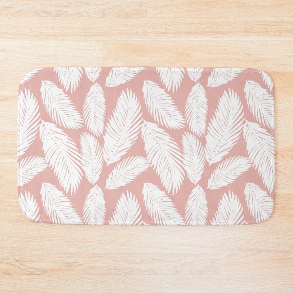 Item preview, Palm Leaf Pattern White and Pink designed and sold by Julie Erin Designs.
