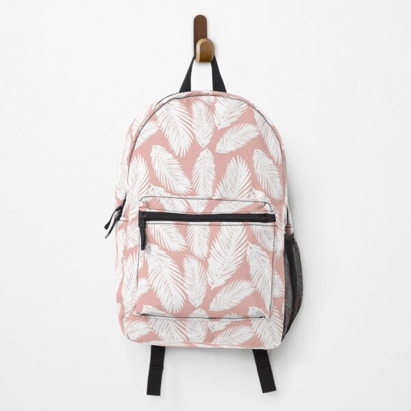 Item preview, Palm Leaf Pattern White and Pink designed and sold by Julie Erin Designs.