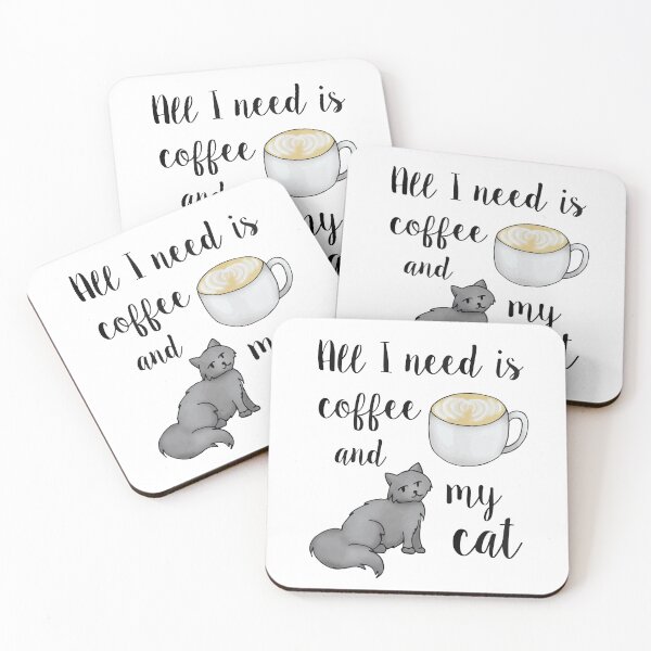 Item preview, All I Need is Coffee and my Cat designed and sold by Julie Erin Designs.