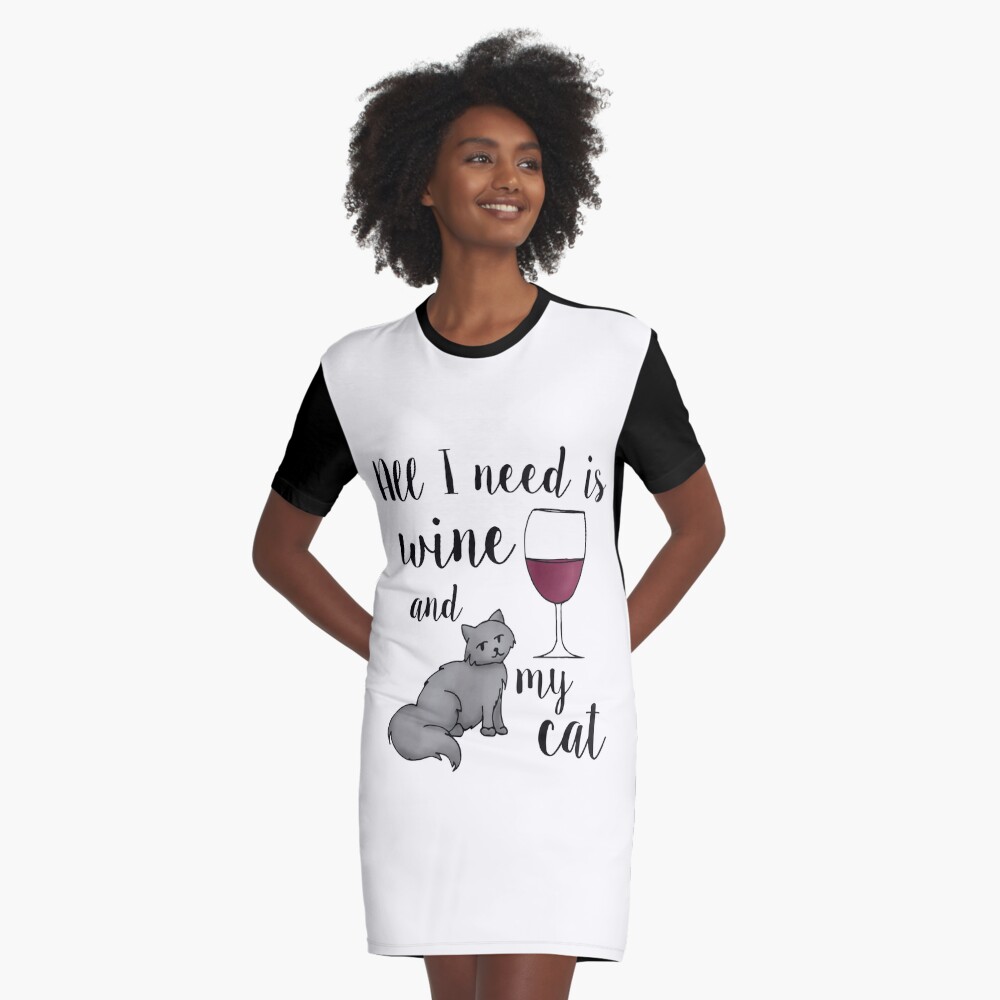 Item preview, Graphic T-Shirt Dress designed and sold by julieerindesign.