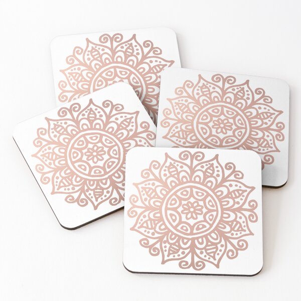 Item preview, Rose Gold Floral Mandala designed and sold by Julie Erin Designs.