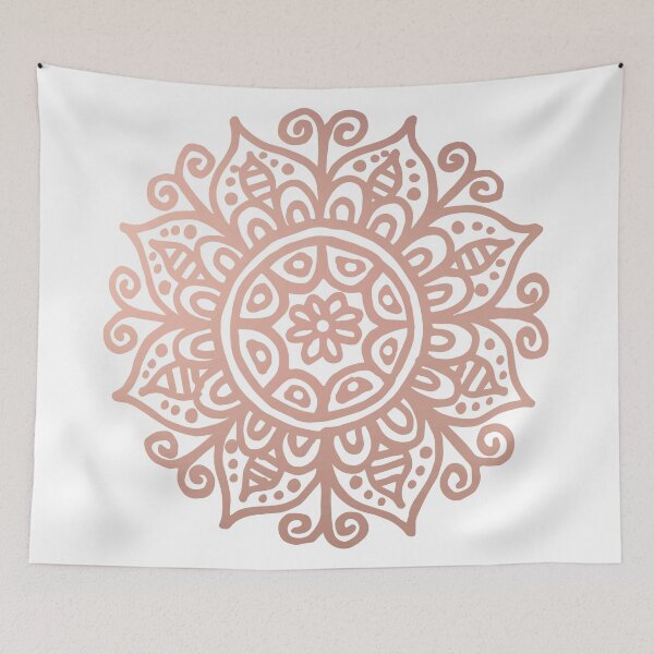 Item preview, Rose Gold Floral Mandala designed and sold by Julie Erin Designs.