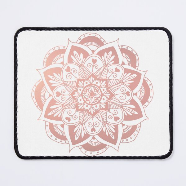 Item preview, Flower Rose Gold Mandala designed and sold by Julie Erin Designs.