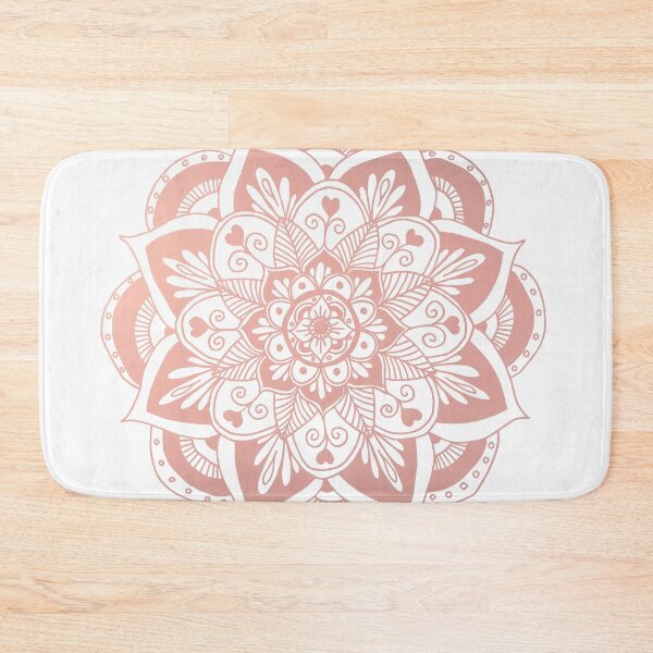 Item preview, Flower Rose Gold Mandala designed and sold by Julie Erin Designs.