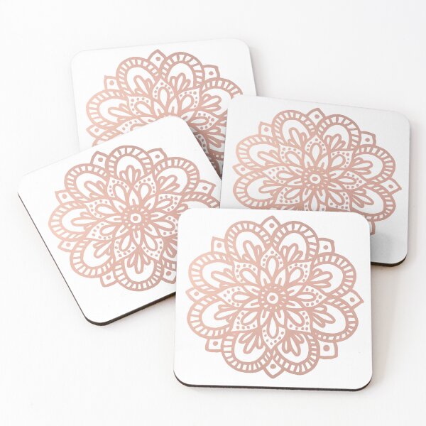 Item preview, Rose Gold Flower Mandala designed and sold by Julie Erin Designs.