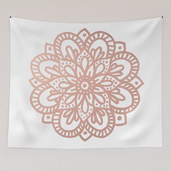 Item preview, Rose Gold Flower Mandala designed and sold by Julie Erin Designs.