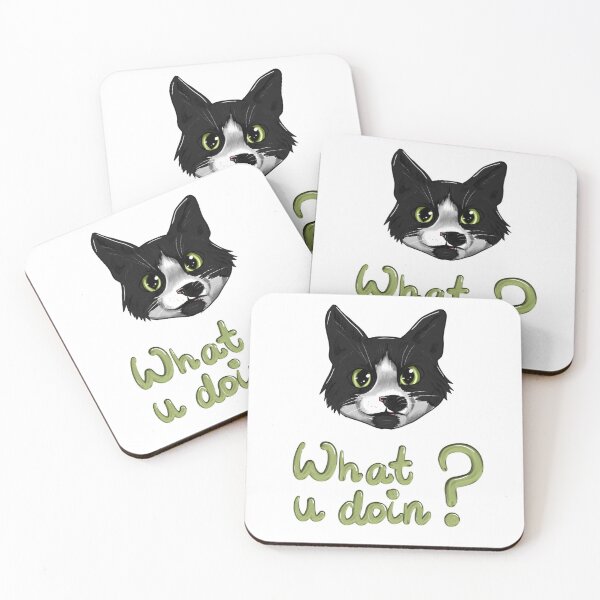 Item preview, What you doin? Cat designed and sold by LuxingArt.