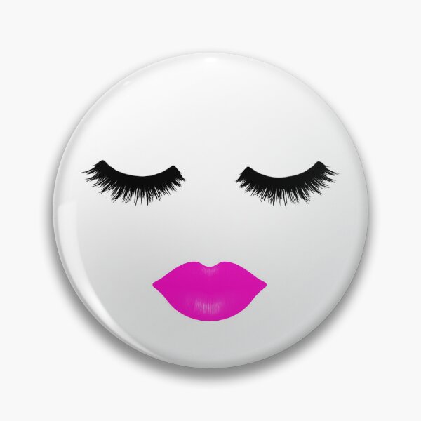 Item preview, Lips and Lashes Pink designed and sold by Julie Erin Designs.
