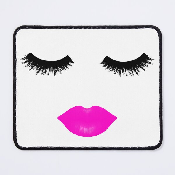 Item preview, Lips and Lashes Pink designed and sold by Julie Erin Designs.