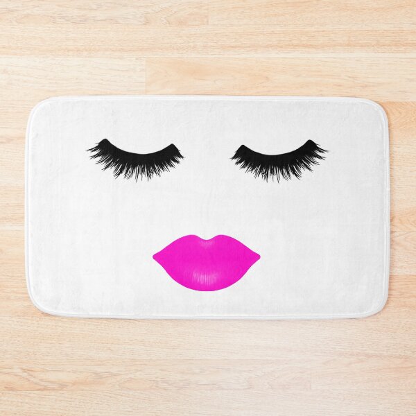 Item preview, Lips and Lashes Pink designed and sold by Julie Erin Designs.
