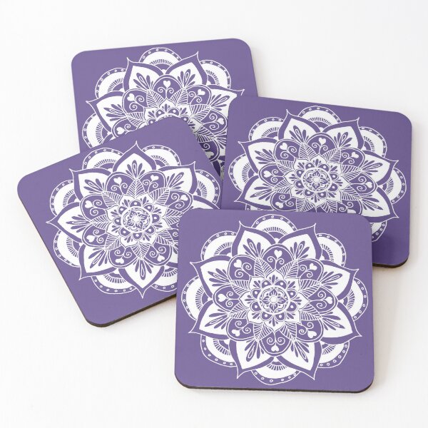 Item preview, Ultraviolet Flower Mandala designed and sold by Julie Erin Designs.