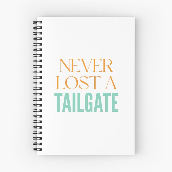Item preview, Never Lost a Tailgate Fun Quote Orange Turquoise designed and sold by Stickers by @molllyclare.