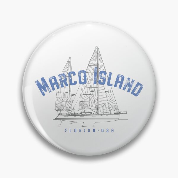 Item preview, Marco Island Florida Nautical Sailboat Design designed and sold by Futurebeachbum.