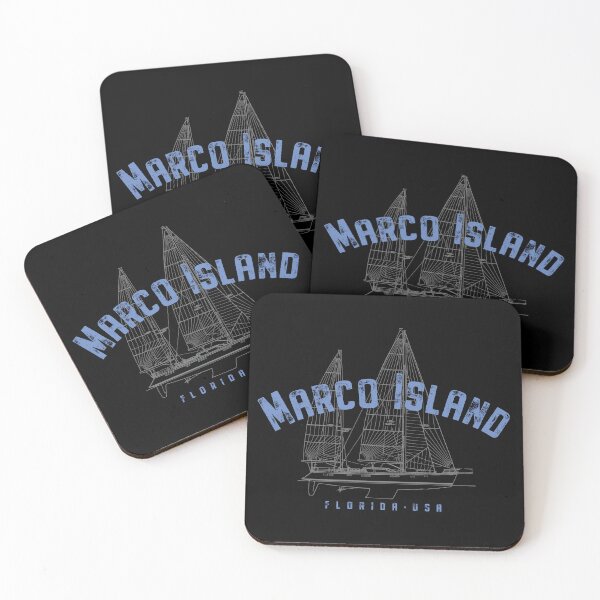 Item preview, Marco Island Florida Nautical Sailboat Design designed and sold by Futurebeachbum.