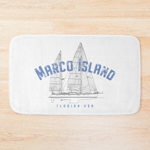 Item preview, Marco Island Florida Nautical Sailboat Design designed and sold by Futurebeachbum.