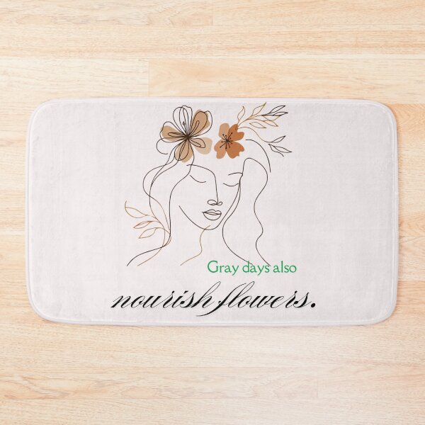 Item preview, Even gray days bloom – Boho floral art for emotional healing designed and sold by JenniferCreaArte .