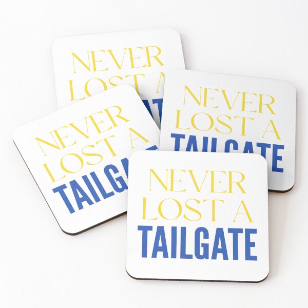 Item preview, Never Lost a Tailgate Fun Quote Maize Blue designed and sold by Stickers by @molllyclare.