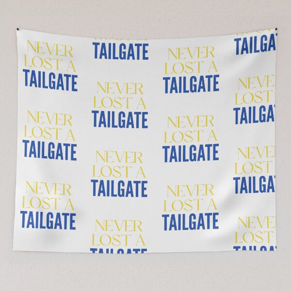 Item preview, Never Lost a Tailgate Fun Quote Maize Blue designed and sold by Stickers by @molllyclare.