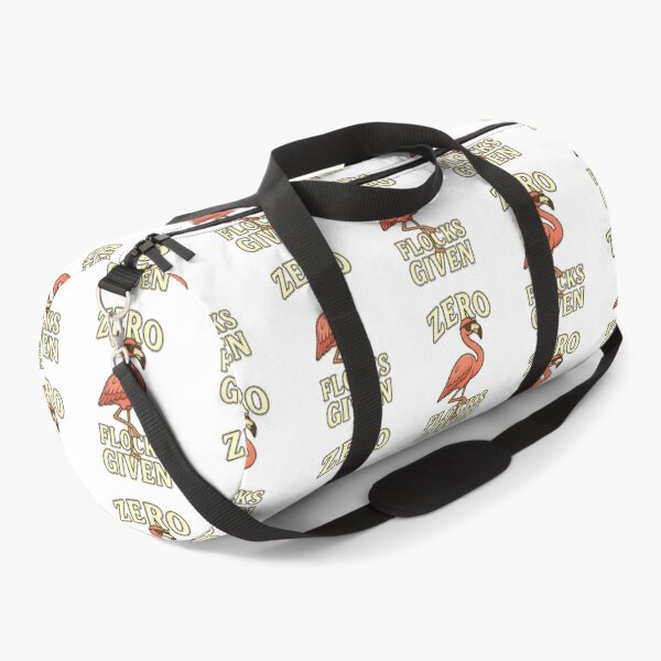 Item preview, Zero Flocks Given Flamingo Summer Beach Humor designed and sold by The Junto Shop.