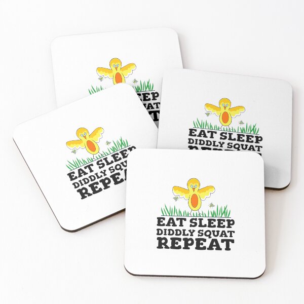 Item preview, Eat Sleep Repeat Diddly Squat Bird designed and sold by Sartoris Art.