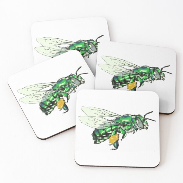 Item preview, Euglossa bee and its connection with orchids designed and sold by Ayqueabeja.