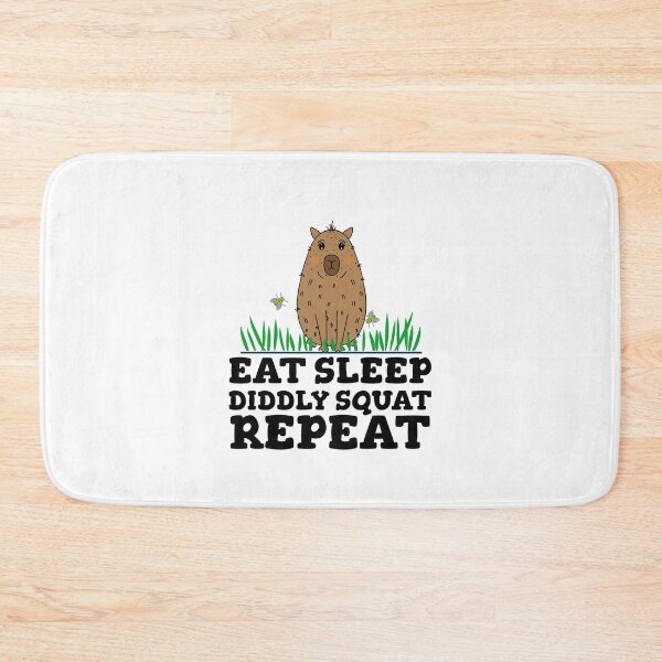 Item preview, Eat Sleep Diddly Squat Repeat Funny Capybara designed and sold by Sartoris Art.