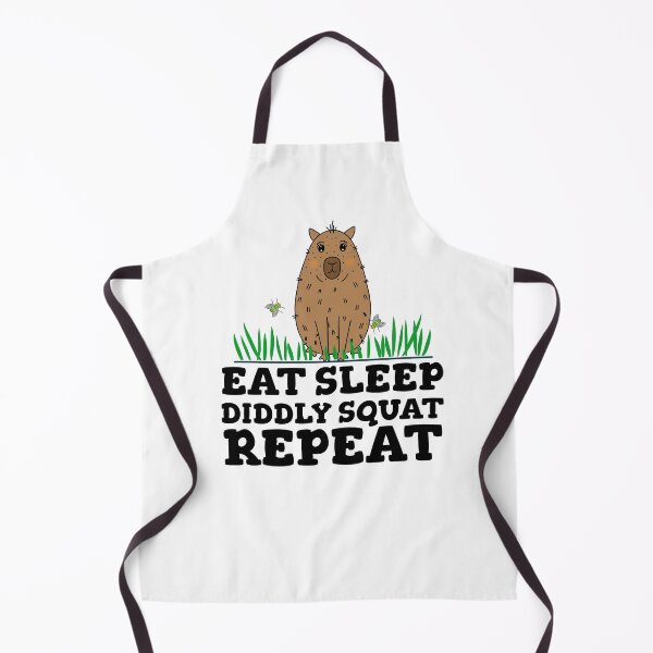 Item preview, Eat Sleep Diddly Squat Repeat Funny Capybara designed and sold by Sartoris Art.