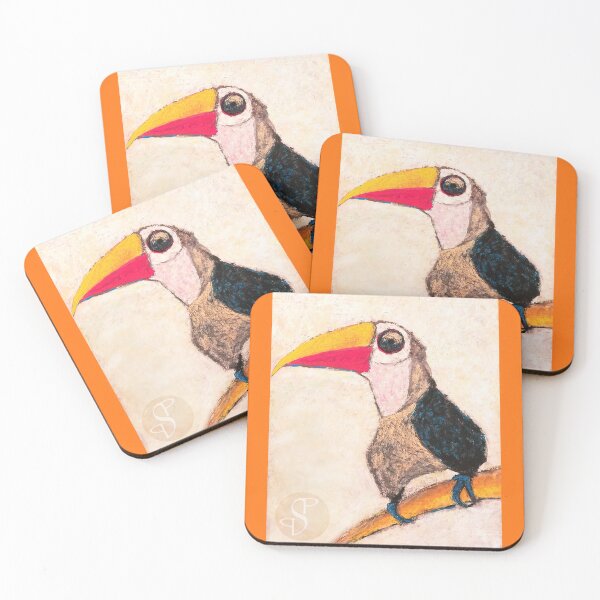 Item preview, Toucan in orange designed and sold by PumpkinStudioPL.